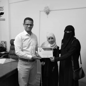 Islamic Help UK Yemen has been honored by Person with Dual Disabilities Organization for its continuous support to poor beneficiaries